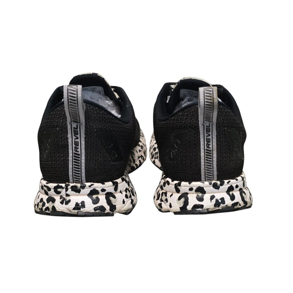 Brooks Revel 4 Running Shoes Womens Size 10 B Black White Snow Leopard Print - Picture 8 of 11
